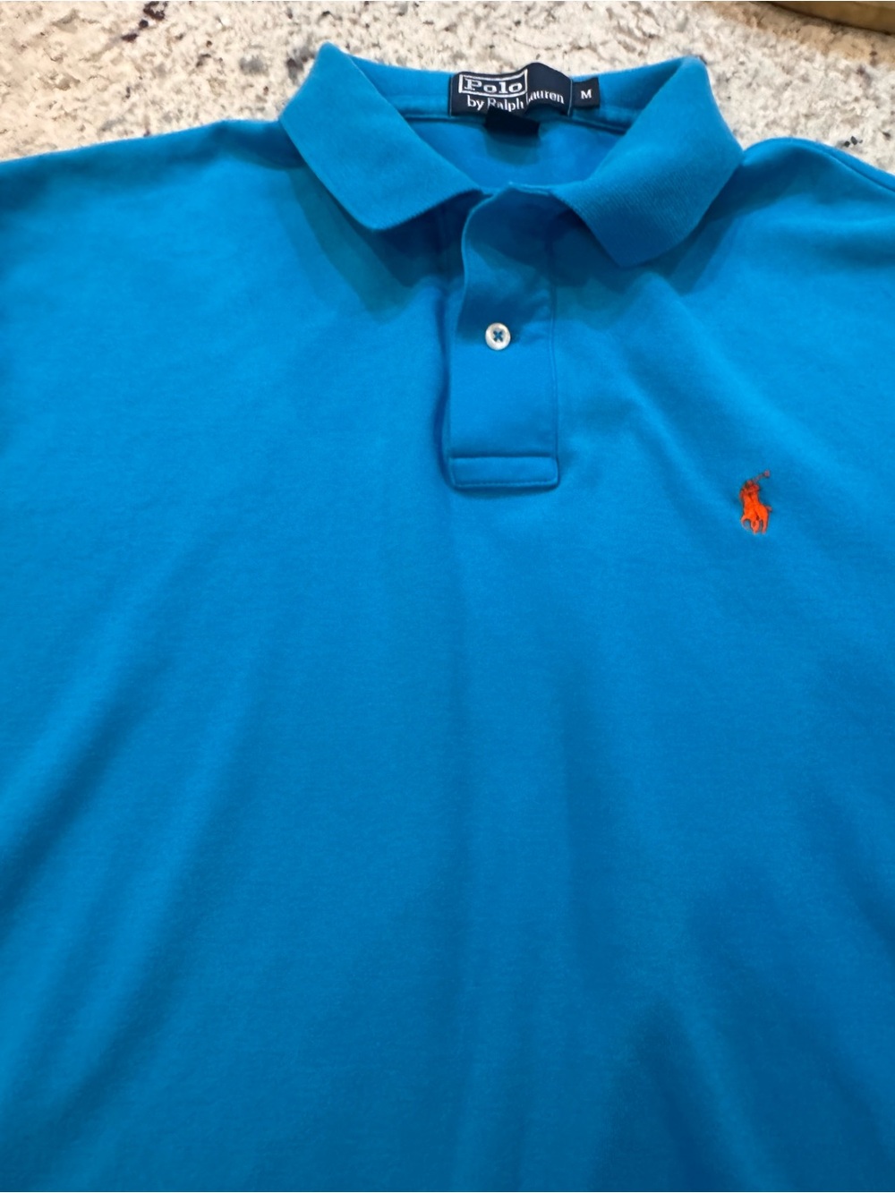 Polo by Ralph Lauren Turquoise Polo with Orange Pony